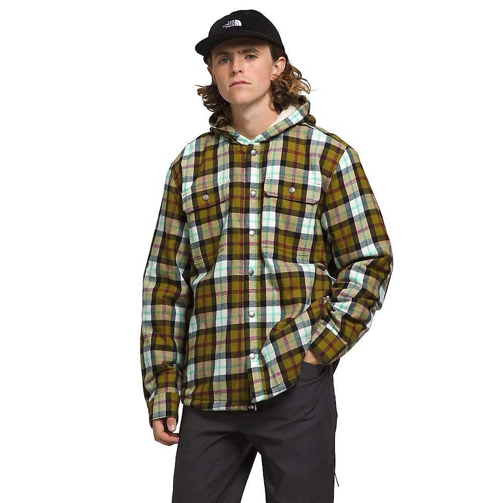 The North Face Men’s Hooded Campshire Sherpa Fleece Jacket Sulphur Moss L